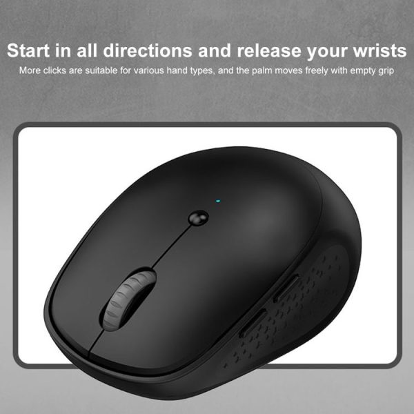 FOETOR E580 Wireless Bluetooth Mouse (Black) - Image 5