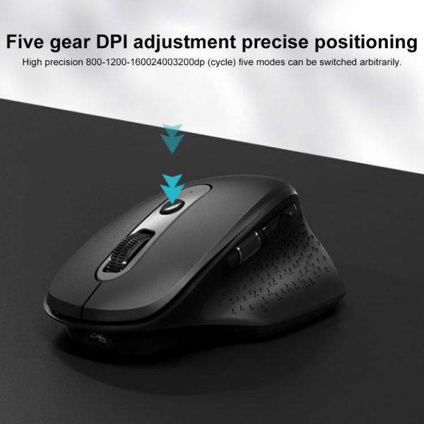 FOETOR E603tu Dual Modes Wireless Bluetooth Mouse (Black) - Image 2