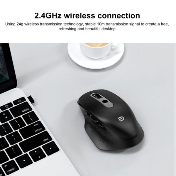 FOETOR E603tu Dual Modes Wireless Bluetooth Mouse (Black) - Image 5