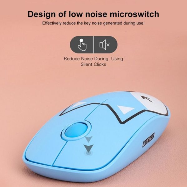 FOETOR E680 Purtable Office Wireless Mouse (Blue) - Image 2