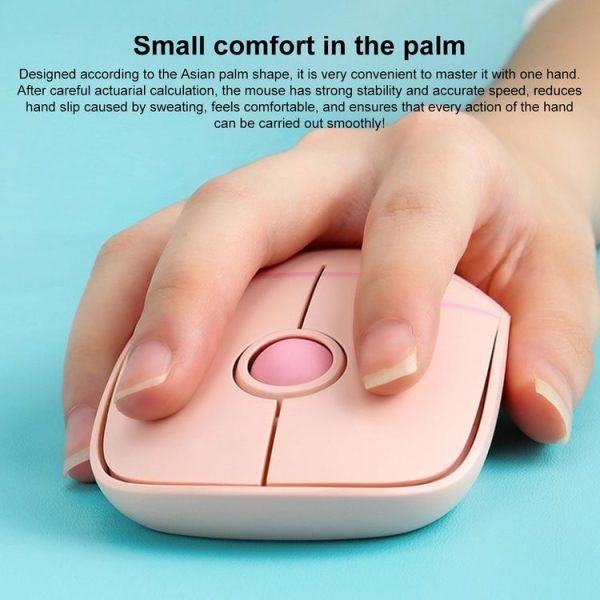 FOETOR E680 Purtable Office Wireless Mouse (Blue) - Image 3