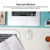 FOETOR i331d Rechargeable Three Modes Wireless Bluetooth Mouse (Silver) - Image 2