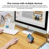 FOETOR i331d Rechargeable Three Modes Wireless Bluetooth Mouse (Silver) - Image 3