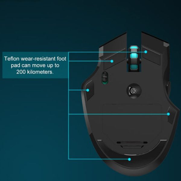 FOETOR i720 Gaming Wireless Mouse (Black) - Image 3