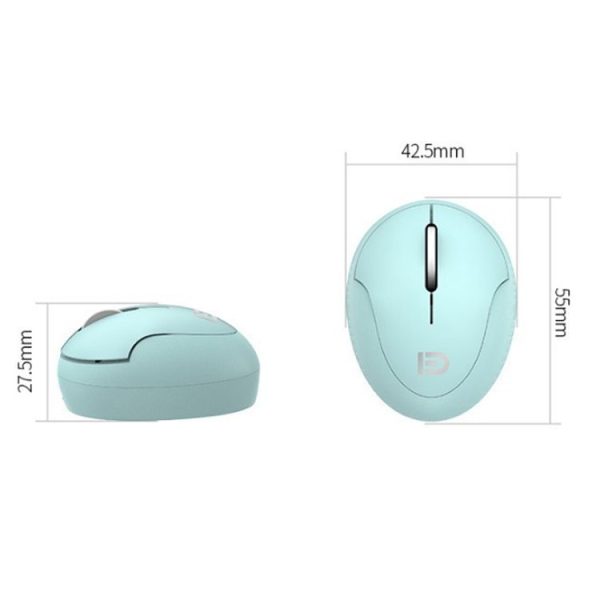 FOETOR i889d Mini Mute Rechargeable Dual Modes Wireless Mouse (Pink) - Image 2