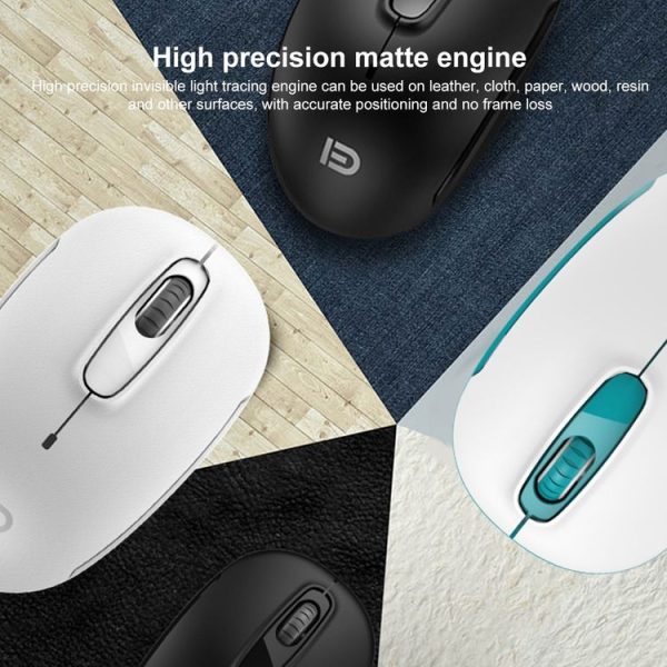 FOETOR M510c Mini Mute Wireless Mouse (Green) - Image 6