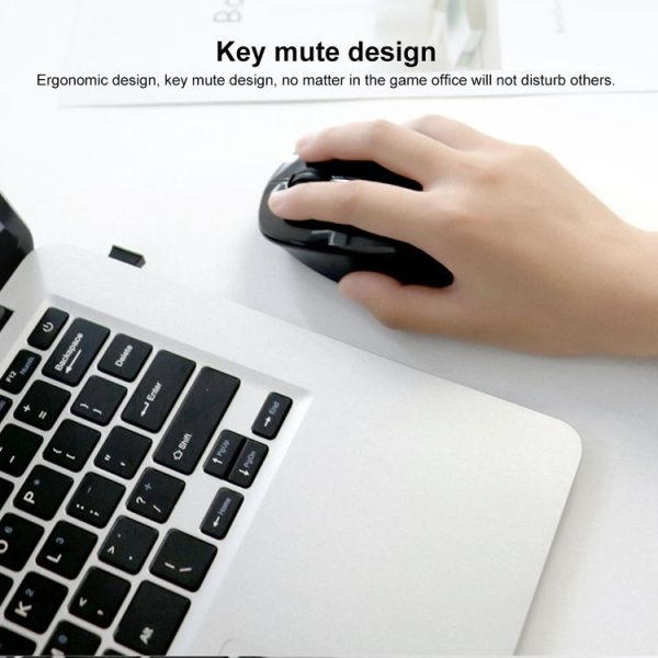FOETOR M702 Mute Wireless Mouse (White) - Image 2