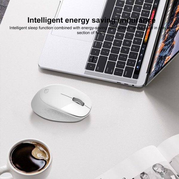 FOETOR M702 Mute Wireless Mouse (White) - Image 3