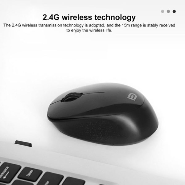 FOETOR M702 Mute Wireless Mouse (White) - Image 4