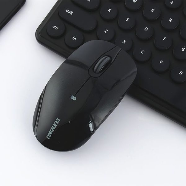 Beny M686DS Bluetooth + 2.4GHz 1600DPI 3-modes Adjustable Business Wireless Silent Mouse (Black)
