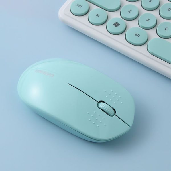 Beny M583 2.4GHz 1600DPI Fashionable Wireless Silent Mouse (Green) - Image 2