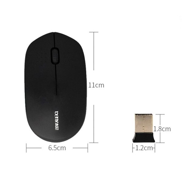Beny M583 2.4GHz 1600DPI Fashionable Wireless Silent Mouse (Green) - Image 3