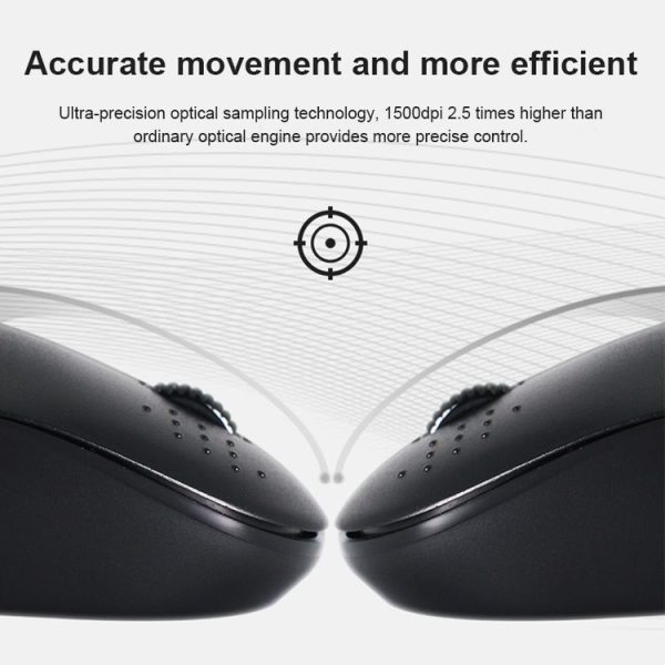 Beny M583 2.4GHz 1600DPI Fashionable Wireless Silent Mouse (Green) - Image 5