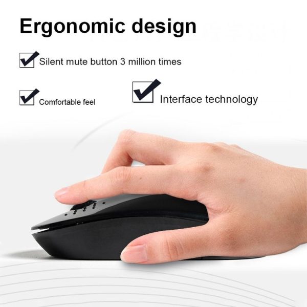 Beny M583 2.4GHz 1600DPI Fashionable Wireless Silent Mouse (Green) - Image 8