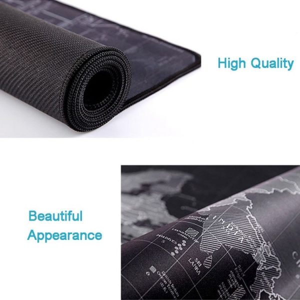 Extended Large Anti-Slip World Map Pattern Soft Rubber Smooth Cloth Surface Game Mouse Pad Keyboard Mat, Size: 60 x 30cm - Image 4