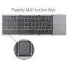 B033 Rechargeable 3-Folding 64 Keys Bluetooth Wireless Keyboard with Touchpad (Grey) - Image 8