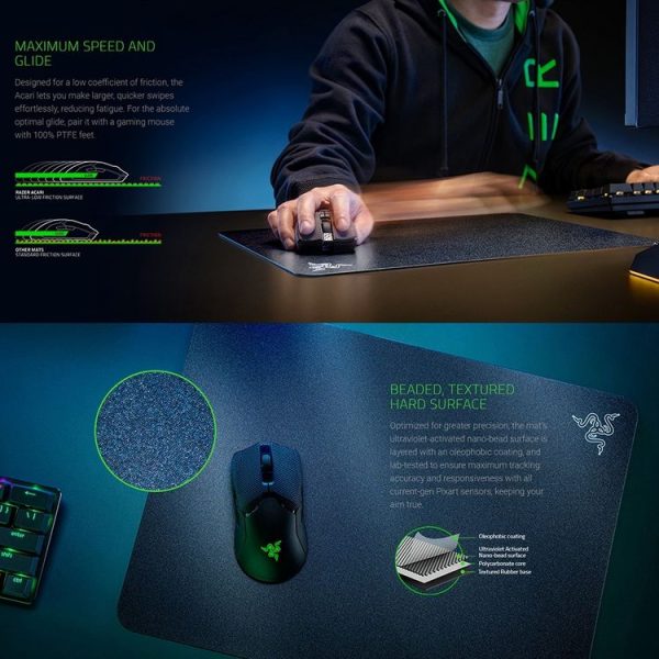 Razer ACARI Textured Bead-like Hard Surface Gaming Mouse Pad, Size: 420 x 320 x 1.95mm (Black) - Image 6