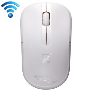 ZGB 101B 2.4GHz 1600 DPI Professional Commercial Wireless Optical Mouse Mute Silent Click Mini Noiseless Mice for Laptop, PC, Wireless Distance: 30m (White)