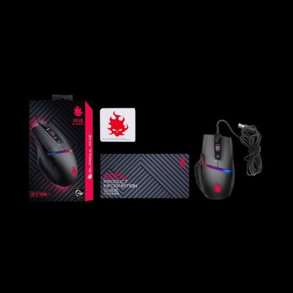 Original Xiaomi Youpin Y720 Lite Flowing Color Light Effect Professional Gaming Wired Mouse (Black) - Image 8