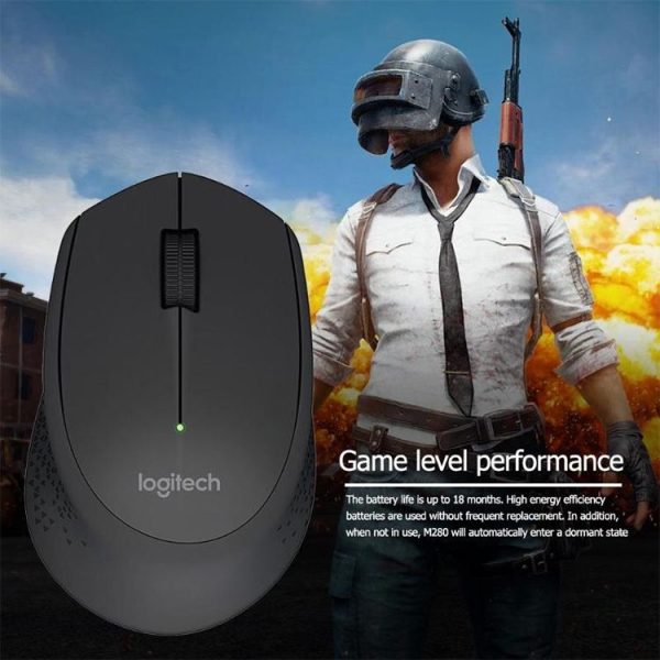 Logitech M280 2.4GHz 3-keys 1000DPI Wireless Optical Mouse, Wireless Range: 10m (Black) - Image 12