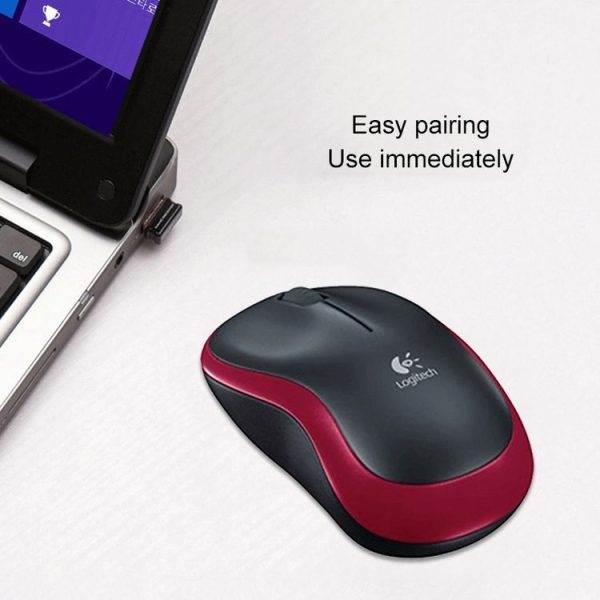 Logitech M185 2.4GHz 3-keys 1000DPI Wireless Optical Mouse, Wireless Range: 10m (Blue) - Image 5