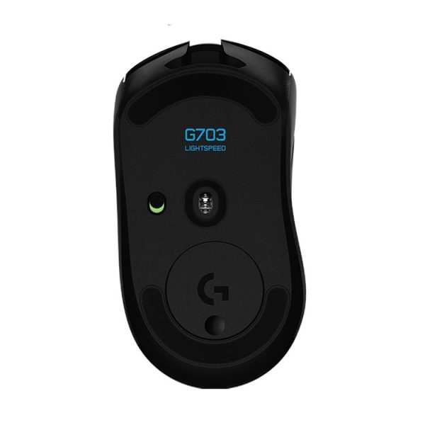 Logitech G703 LIGHTSPEED 16000 DPI 6 Programmable Buttons HERO 16K Sensor RGB Backlight Wireless Optical Gaming Mouse (Black) - Image 3