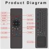 T6 Colorful Light Version Air Mouse 2.4GHz Wireless Keyboard Remote Controller with Touchpad & IR Learning for PC, Android TV Box / Smart TV, Multi-media Devices - Image 11