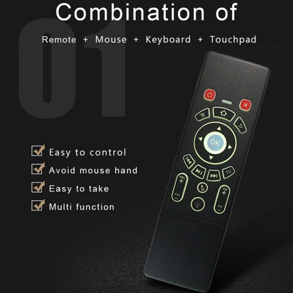 T6 Colorful Light Version Air Mouse 2.4GHz Wireless Keyboard Remote Controller with Touchpad & IR Learning for PC, Android TV Box / Smart TV, Multi-media Devices - Image 7