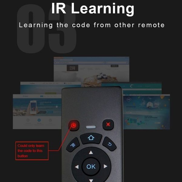 T6 Colorful Light Version Air Mouse 2.4GHz Wireless Keyboard Remote Controller with Touchpad & IR Learning for PC, Android TV Box / Smart TV, Multi-media Devices - Image 9