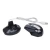 MZ-011 2.4GHz 1600DPI Wireless Rechargeable Optical Mouse with HUB Function (Black) - Image 5