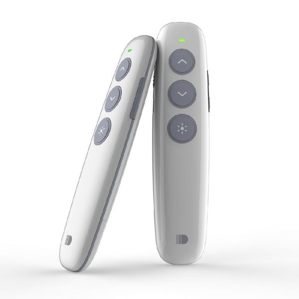 Doosl DSIT007 2.4GHz Rechargeable Powerpoint Presentation Wireless Cliker Remote Control Pen, Control Distance: 100m (White) - Image 2