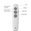 Doosl DSIT007 2.4GHz Rechargeable Powerpoint Presentation Wireless Cliker Remote Control Pen, Control Distance: 100m (White) - Image 3