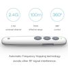 Doosl DSIT007 2.4GHz Rechargeable Powerpoint Presentation Wireless Cliker Remote Control Pen, Control Distance: 100m (White) - Image 5