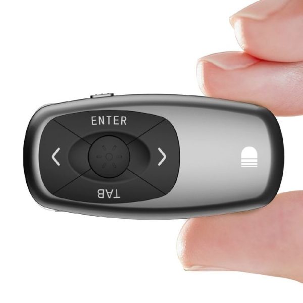 Doosl DSIT011 2.4GHz Mini Rechargeable PowerPoint Presentation Remote Control, Control Distance: 100m (Black) - Image 3