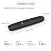 Doosl DSIT012 2.4GHz Wireless Presenter PowerPoint Clicker Representation Remote Control Pointer, Control Distance: 100m (Black) - Image 5