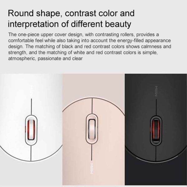 Original Xiaomi Youpin MIIIW MWPM01 Portable Bluetooth + 2.4GHz Dual Modes Wireless Mouse (White) - Image 3