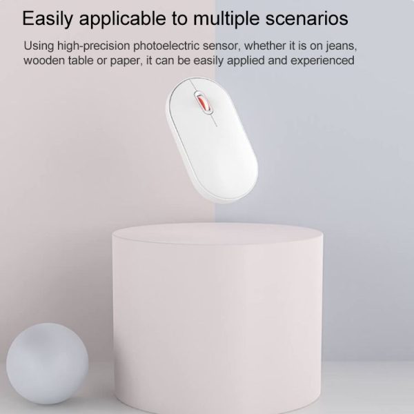 Original Xiaomi Youpin MIIIW MWPM01 Portable Bluetooth + 2.4GHz Dual Modes Wireless Mouse (White) - Image 5