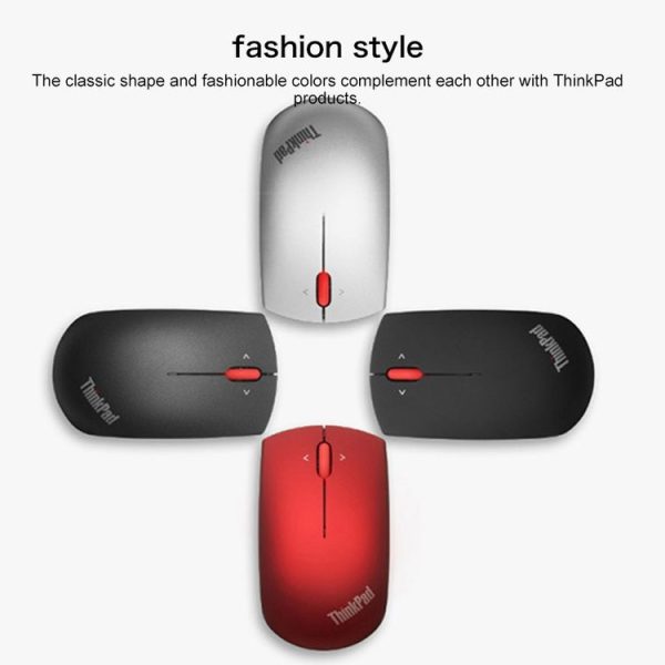 Lenovo ThinkPad Office Blue-ray Wireless Frosted Mouse (Black) - Image 3