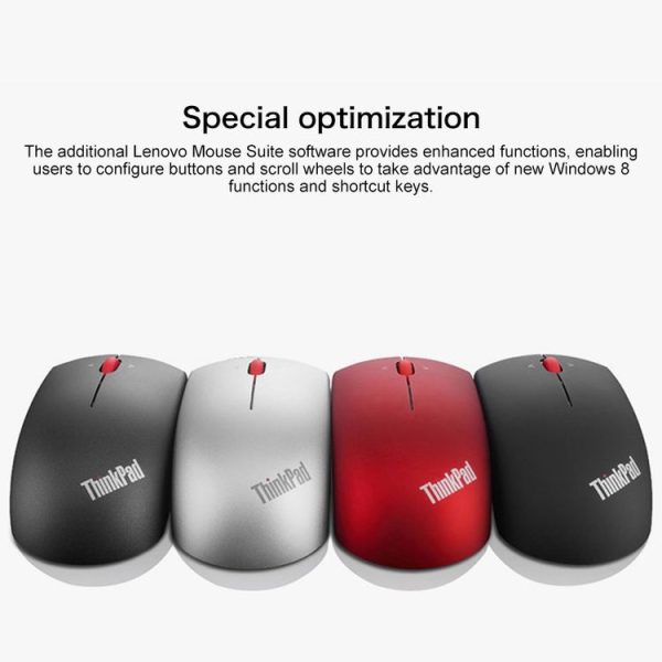 Lenovo ThinkPad Office Blue-ray Wireless Frosted Mouse (Black) - Image 4
