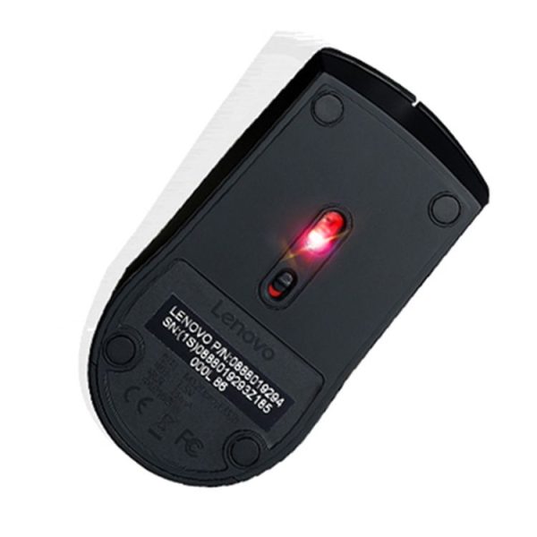 Lenovo M120 Pro Fashion Office Red Dot Wireless Mouse (Black) - Image 2