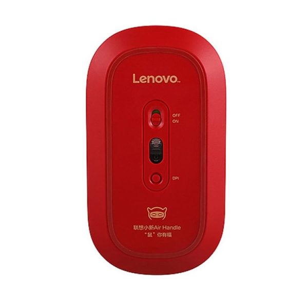 Lenovo Air Handle Lightweight Portable Mute Wireless Mouse, Blessing Mouse Version (Red) - Image 2