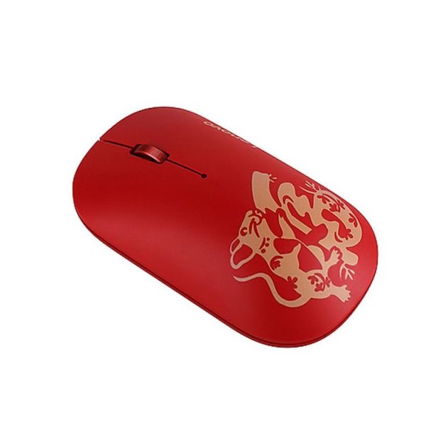 Lenovo Air Handle Lightweight Portable Mute Wireless Mouse, Blessing Mouse Version (Red) - Image 3