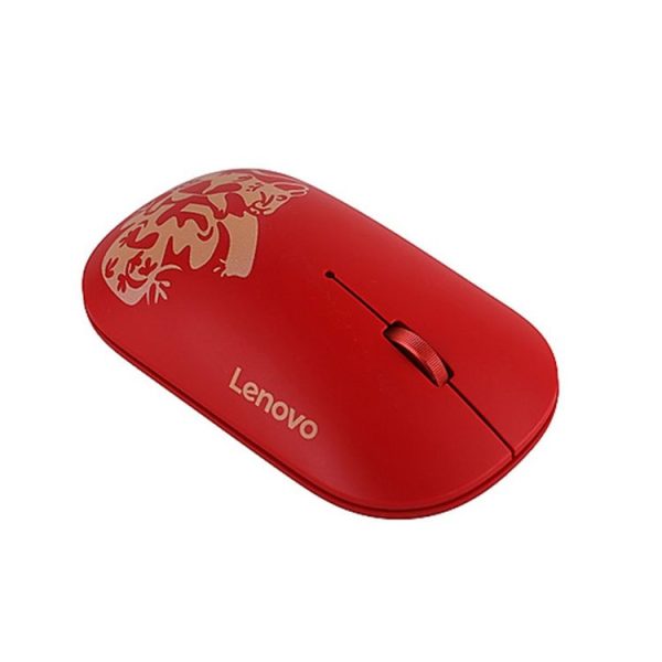Lenovo Air Handle Lightweight Portable Mute Wireless Mouse, Blessing Mouse Version (Red) - Image 4