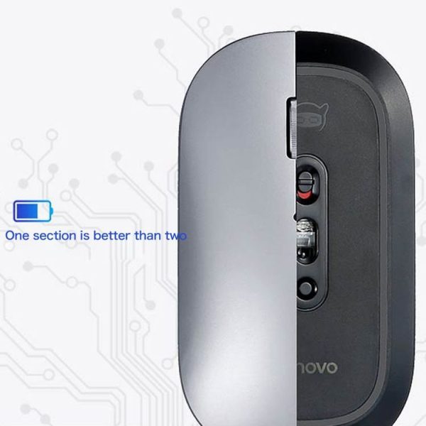 Lenovo Bluetooth 4.0 Dual Mode Wireless Bluetooth Mouse for Xiaoxin Air (Grey) - Image 10