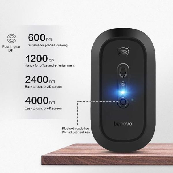 Lenovo Bluetooth 4.0 Dual Mode Wireless Bluetooth Mouse for Xiaoxin Air (Grey) - Image 12