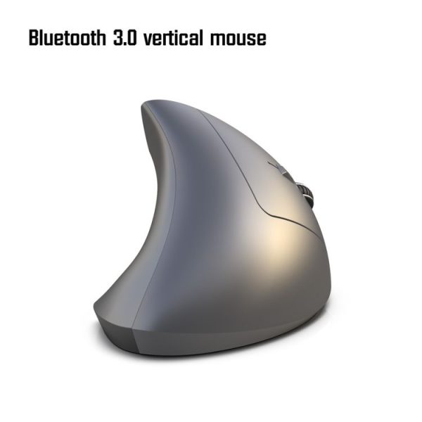 HXSJ T29 Bluetooth 3.0 Wireless Bluetooth 6-Keys 2400 DPI Adjustable Ergonomics Optical Vertical Mouse (Grey) - Image 4