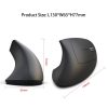 HXSJ T29 Bluetooth 3.0 Wireless Bluetooth 6-Keys 2400 DPI Adjustable Ergonomics Optical Vertical Mouse (Grey) - Image 7