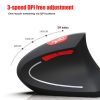 HXSJ T29 Bluetooth 3.0 Wireless Bluetooth 6-Keys 2400 DPI Adjustable Ergonomics Optical Vertical Mouse (Grey) - Image 8