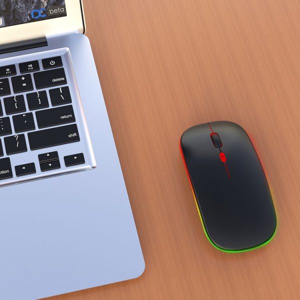 HXSJ M40 4 Key 2.4G Colorful Wireless Silent Mouse (Black) - Image 14