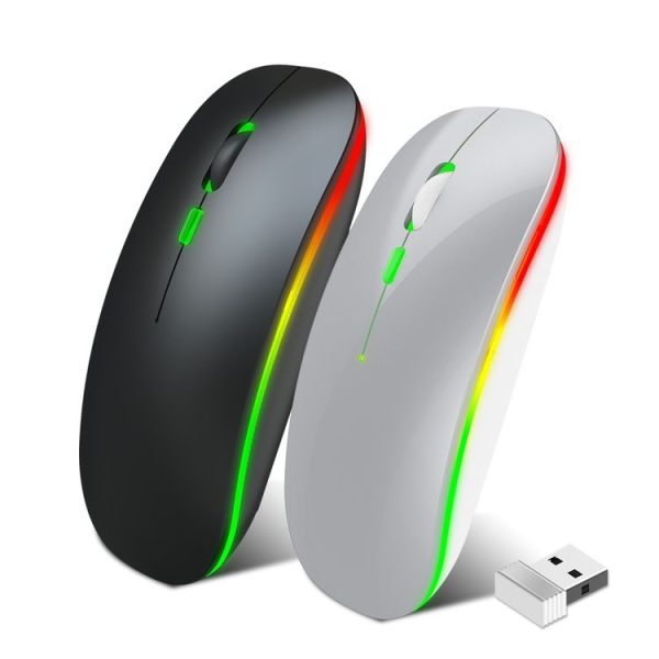 HXSJ M40 4 Key 2.4G Colorful Wireless Silent Mouse (Black) - Image 16